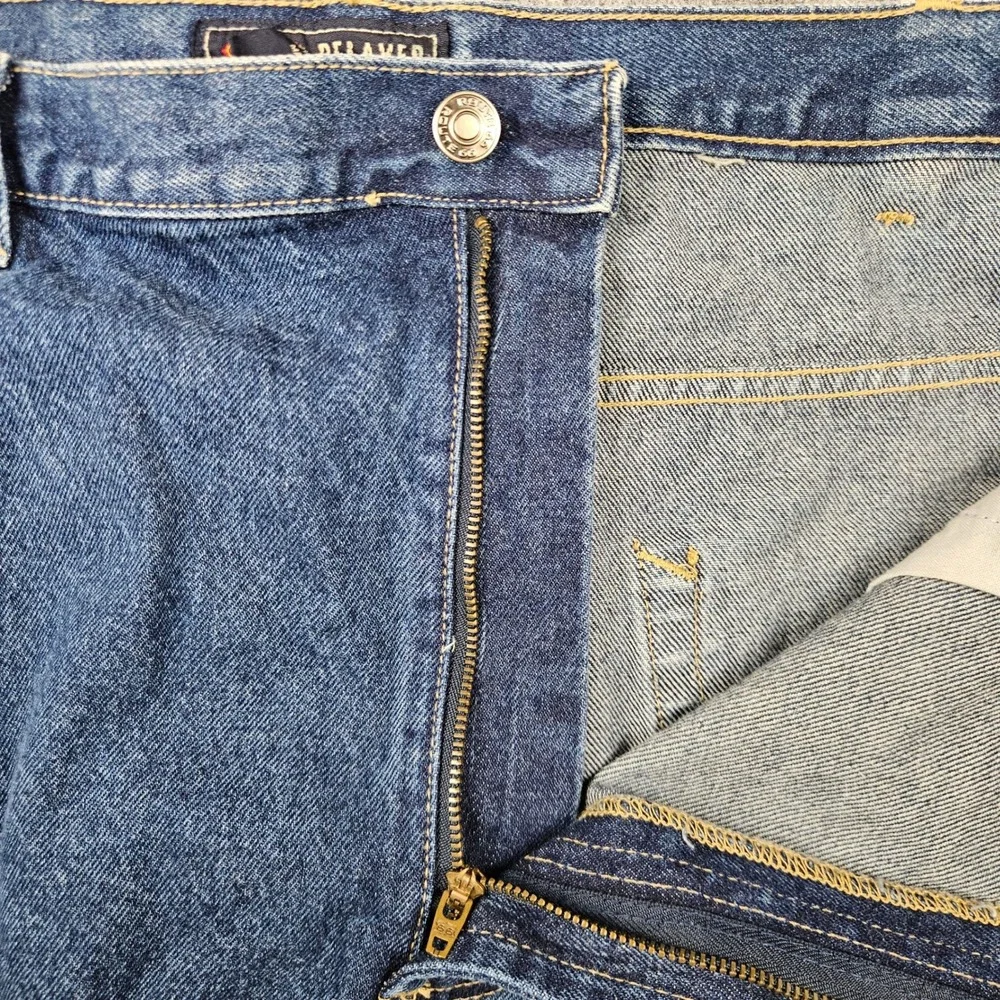 Route 66 Mens Relaxed Fit Denim Shorts Blue Medium Wash 100% Cotton Size 42